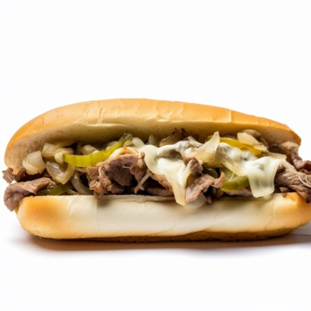 Philly Cheese Steak Sandwich.